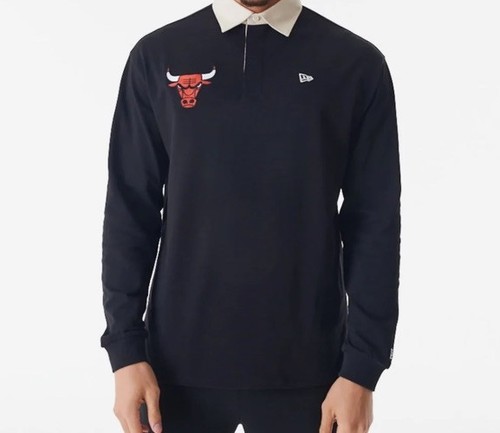 New Era - NBA Chicago Bulls Rugby Sweatshirt Gr M Neu - Bild 1 von 2