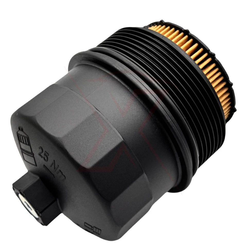 2Pcs Oil Filter Housing Cover Cap with Fliter Fits BMW 750i 750Li X5 11427542021 Foto 2 de 4
