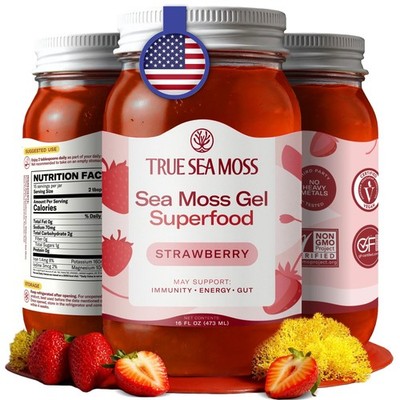 Sea Moss Gel   Made in USA   Wildcrafted Seamoss, Fresh Fruits & Jarred Veget...