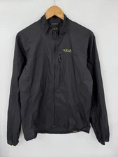 Rab Men’s Vital Windshell Full Zip Lightweight Jacket Gray Outdoors Size Medium