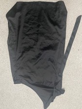 Prettylittlething Womens UK Size 8 Sleeveless Black Minidress (EX COND)