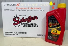 Schaeffer's Full Synthetic 5W-30 All Performance Engine Oil 6530 12 Quarts