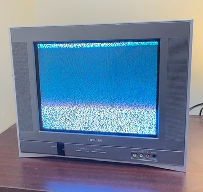Toshiba 14AF45 14'' Flat CRT TV Retro Gaming Component S-Video Tested