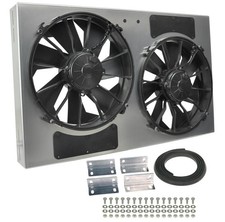 Derale Powerpack - High Output Dual 12 Electric Rad Fanaluminum Shroud Kit