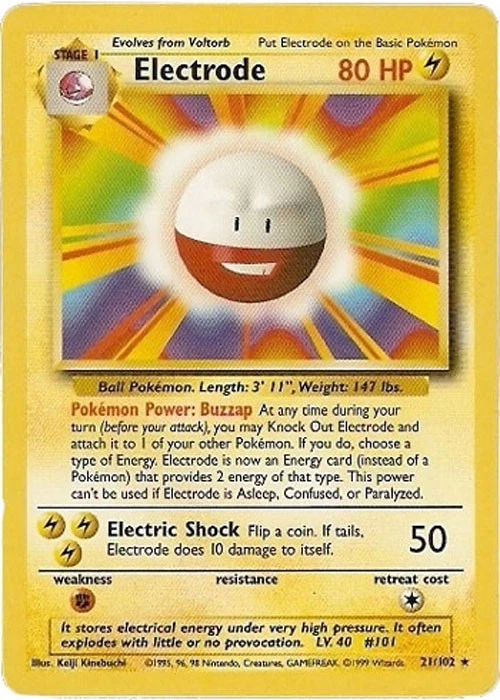 Electrode Pokemon Card for sale | eBay