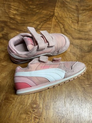Puma Children s 9 C Pink Suede ST Runner Non-Tie Kids Sneakers Retro Trainers