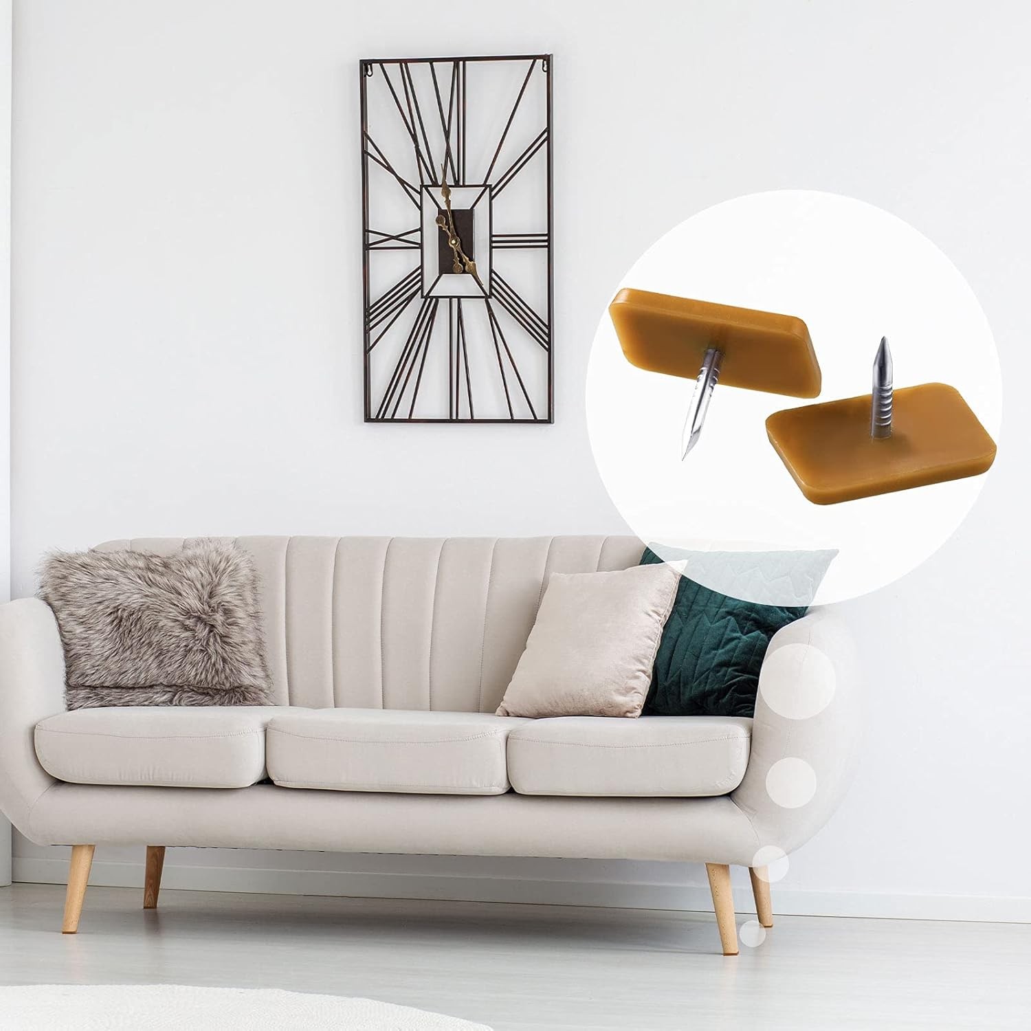 Maitys Plastic Drawer Glides and Slides Stoppers for Dresser Brown 