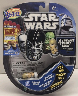 #ad Star Wars Mighty Beanz Walmart Exclusive 4 Pack LUKE SKYWALKER Clone Wars $15.99