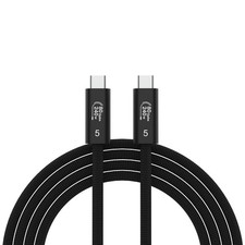 USB 4 Cable for Thunderbolt 5 Cable, 80Gbps Data Cord 10FT, Black