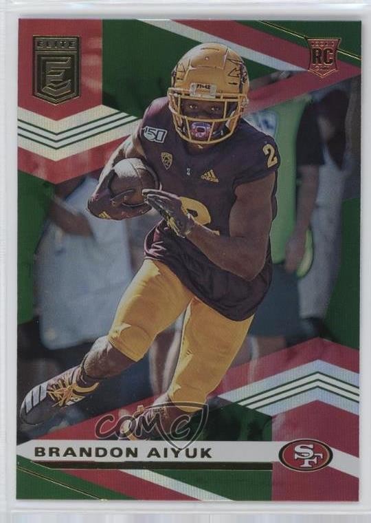 2020 Panini Donruss Elite Rookies Green Brandon Aiyuk #122 Rookie RC uk2