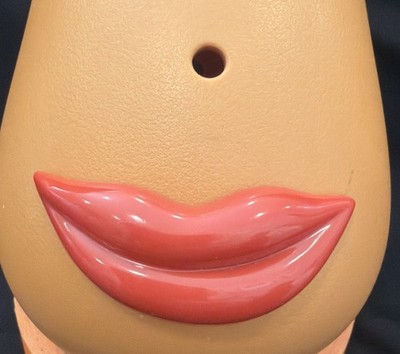 Mr Mrs Potato Head Spud Replacement Parts Pieces: Thin Smiling Mouth Lips Red