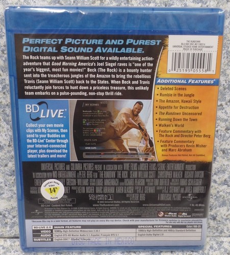 BLU-RAY The Rundown The Rock & Seann William Scott NEW - Picture 2 of 2