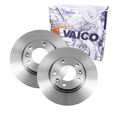 2x VAICO BREMSSCHEIBEN 268mm VOLL HINTEN passend für CITROËN BERLINGO C4 GRAND O