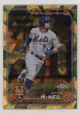 2024 Topps Chrome Sapphire Edition Gold 38/50 Jeff McNeil #582 16e6