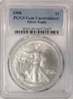 1998 American Silver Eagle - PCGS Gem Uncirculated - A858