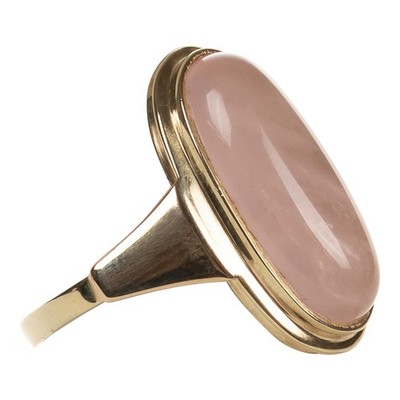 Damen Ring in Gold 333 mit Rosenquarz Gr. 55/ 17,5 mm (D3869)