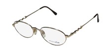 NEW MARCOLIN 7191 EYEGLASS FRAME WOMENS ITALY GOLD OVAL VINTAGE 462 FULL-RIM