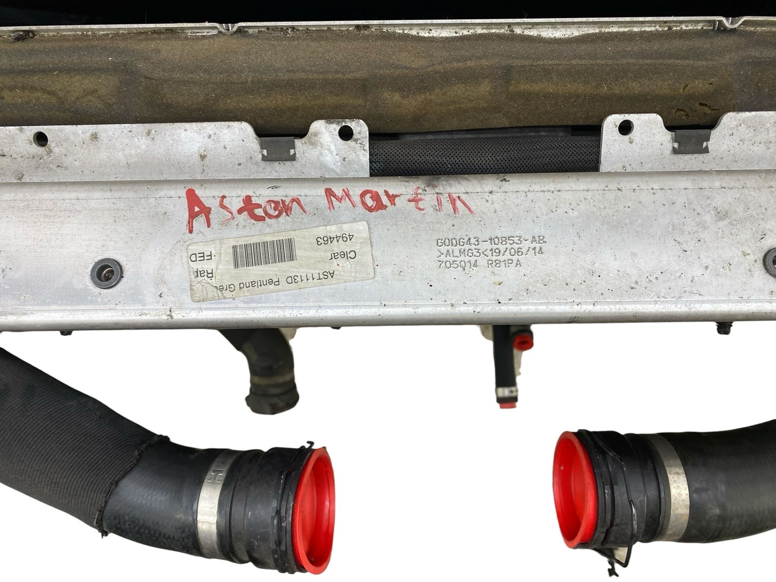2015 ASTON MARTIN RAPIDE 6.0L V12 RADIATOR CONDENSER COOLING FAN STEERING