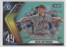 2022 Bowman Chrome Scouts Top 100 Aqua Refractor /125 Reid Detmers #BTP-49 zg6
