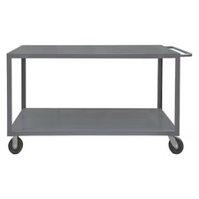 Utility Cart With Flush Metal Shelves, Steel, 4, 000 Lb Load Capacity, 2