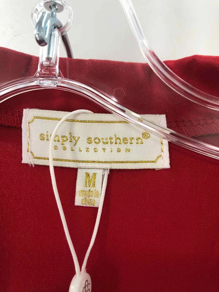 Simply Southern Red Size Medium Pajamas Short Sleeve - Image 3 of 3