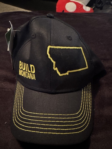 Adult John Deere Build Montana Black Hat Adjustable Strap - Picture 1 of 10
