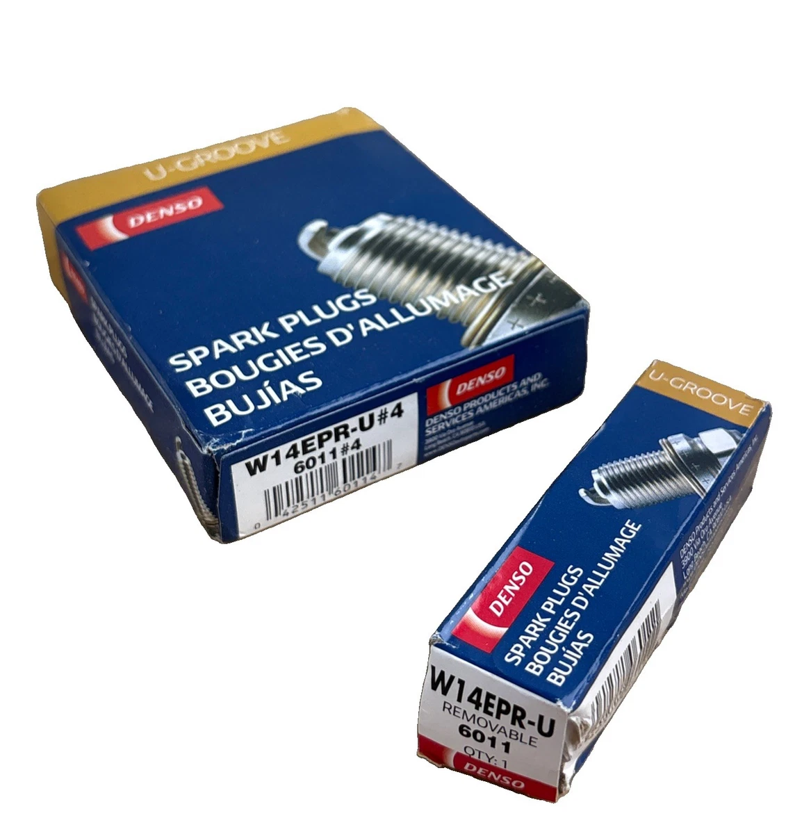 5x DENSO 6011 Standard U-Groove Spark Plugs W14EPR-U photo 2