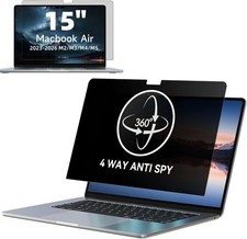 Matte 360 Privacy Screen for 15" MacBook Air - 4-Way Anti-Glare Shield Filter