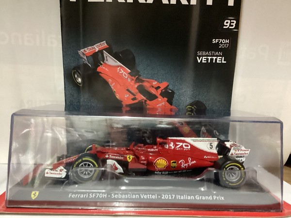 Ferrari SF70H 2017 Sebastian Vettel Italian GP 1:24 Die Cast-image