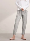 Aritzia Wilfred Allant Pant Sz XS Gray Tie Waist Cropped Designer Preppy Career
