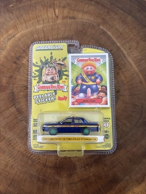 GREENLIGHT GARBAGE PAIL KIDS HAL PASS FORD CROWN VICTORIA GREEN MACHINE CHASE