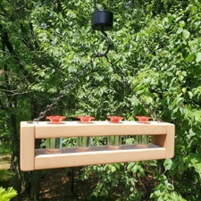 Window Hummingbird Feeder Bee Proof Drip Free Glass Rustic Outdoor Décor