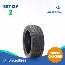 Set Of 2 Used 22545r17 Michelin Premier As 91h - 732 Set Of 2 Used 22545r17 Michelin Premier As 91h - 732