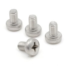 Stainless Screws for Audi S5 License Plates (Set of 4, Silver, Rear)