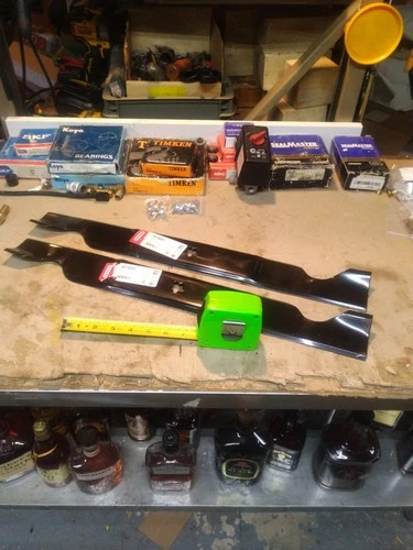 2)  Oregon # 195-070. Mower Blade for 46" Husqvarna YTH22V46, 405380, 532405380.