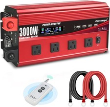 3000W Power Inverter 12V to 110V/120V DC to AC with LCD Display Remote