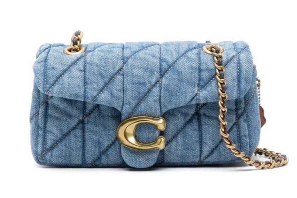 Authentic COACH Tabby Shoulder Bag 26 Quilted Denim Nappa Leather CR704 New