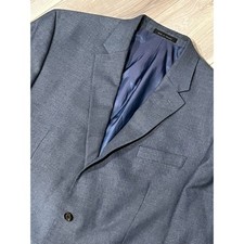Ralph Lauren Men's Blue Check 2 Button Sport Coat Blazer Size 40R 252 Hang
