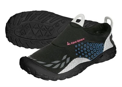 AQUA SPHERE Sporter Badeschuhe Strandschuhe Neoprenschuhe Wasserschuhe BLK/BLUE