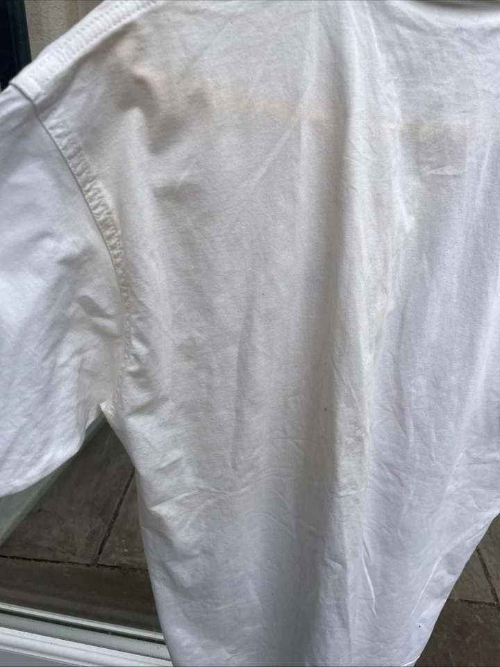Camiseta Polo Tenis Vintage Diadora Años 90 Algodón Blanco Talla Para Hombre S Rara EE. UU. Usada Foto 4 de 4