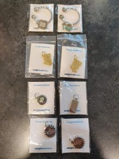 Lot/8 Weight Watchers Keychain Key Ring Milestone Award Charm 16 Weeks 10 25 Lbs