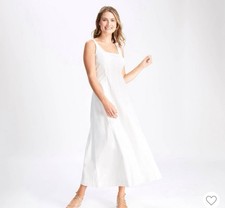 NWT Women’s Maxi Ballet Dress White A New Day Target Size 6
