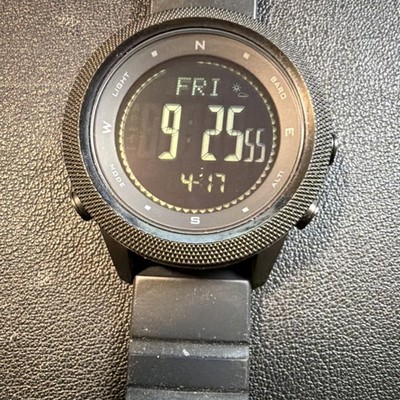 NORTH EDGE APACHE-46 Digital Sports Men's Black Rubber 50M Water-Resistant Watch