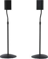 Speaker Stands Pair for Satellite & Bookshelf Speakers up to 3.5Lbs – 10” Height
