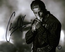 Charlie Hunnam Autographed Sons of Anarchy 8x10 B&W