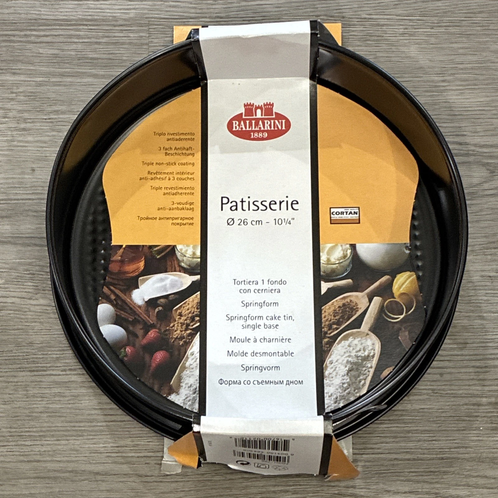 BALLARINI Patisserie Springform Cake Pan Non-Stick Hinge 1 Bottom 10 1/4”