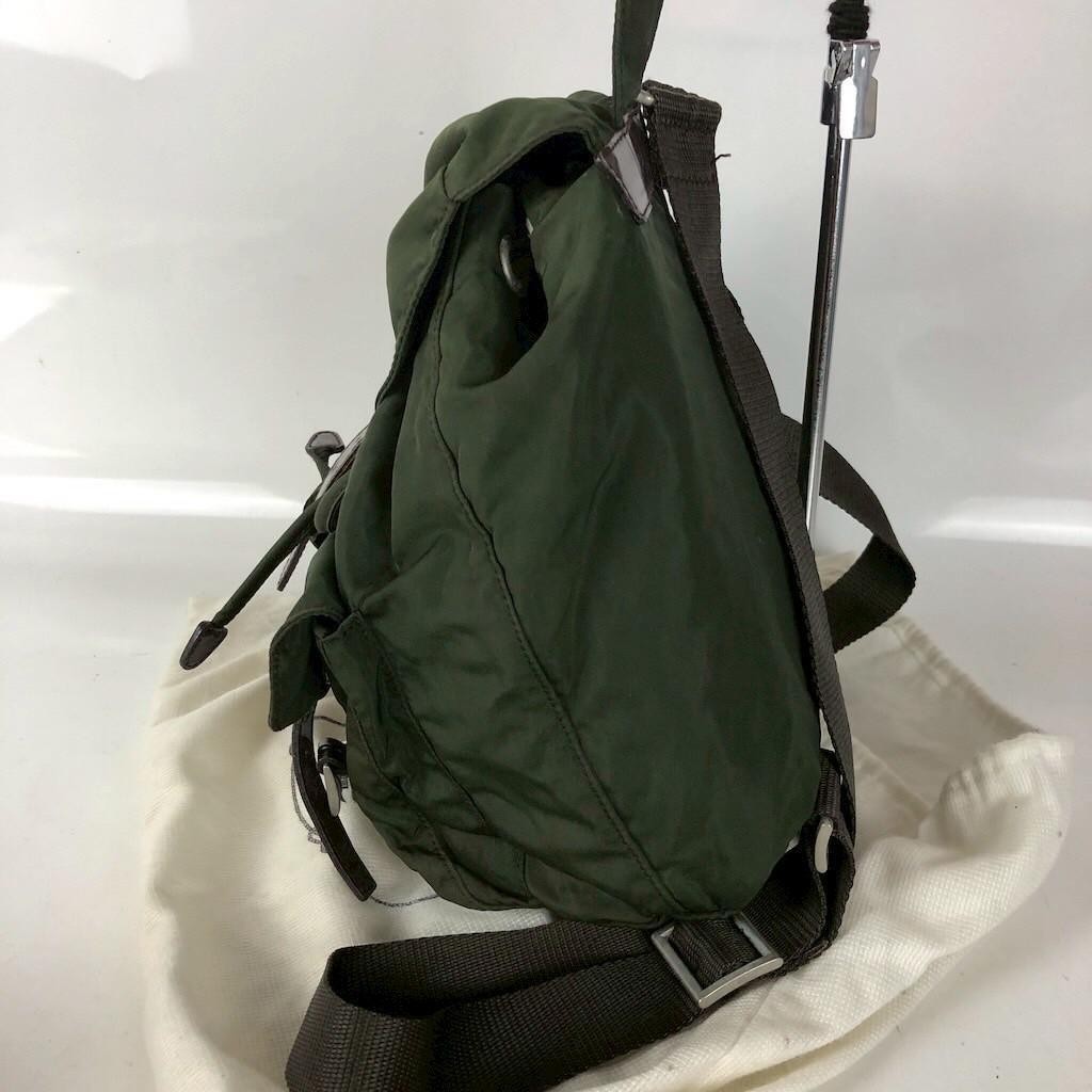 PRADA Backpack Nylon Green Brand Bag Ladies Men s Brand from japan thumbnail 3
