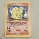 1999 Ninetales ⭐️ 12/102 Holo Rare Base Vintage WOTC Set Shadowless Pokemon LP