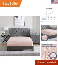 Queen Plush Fur Fitted Sheet - Ultra Soft  Thick Plush Fur - All Season Cozy...