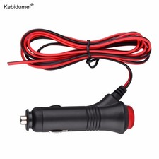 12V/24V Male Car Lighter Socket Plug Connector Switch 1.5m EA